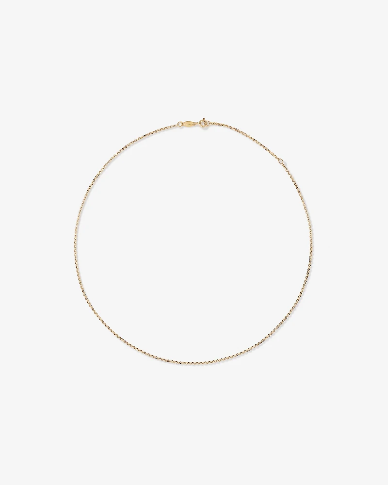 45cm (18") Solid Belcher Chain in 10kt White Gold