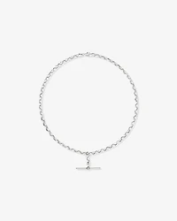 45cm (18") 4.5mm-5mm Width Belcher Fob Chain in Sterling Silver