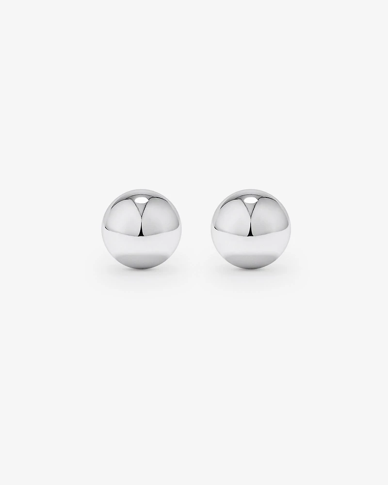 Boucles d'oreilles clous en forme de boule de mm en argent sterling