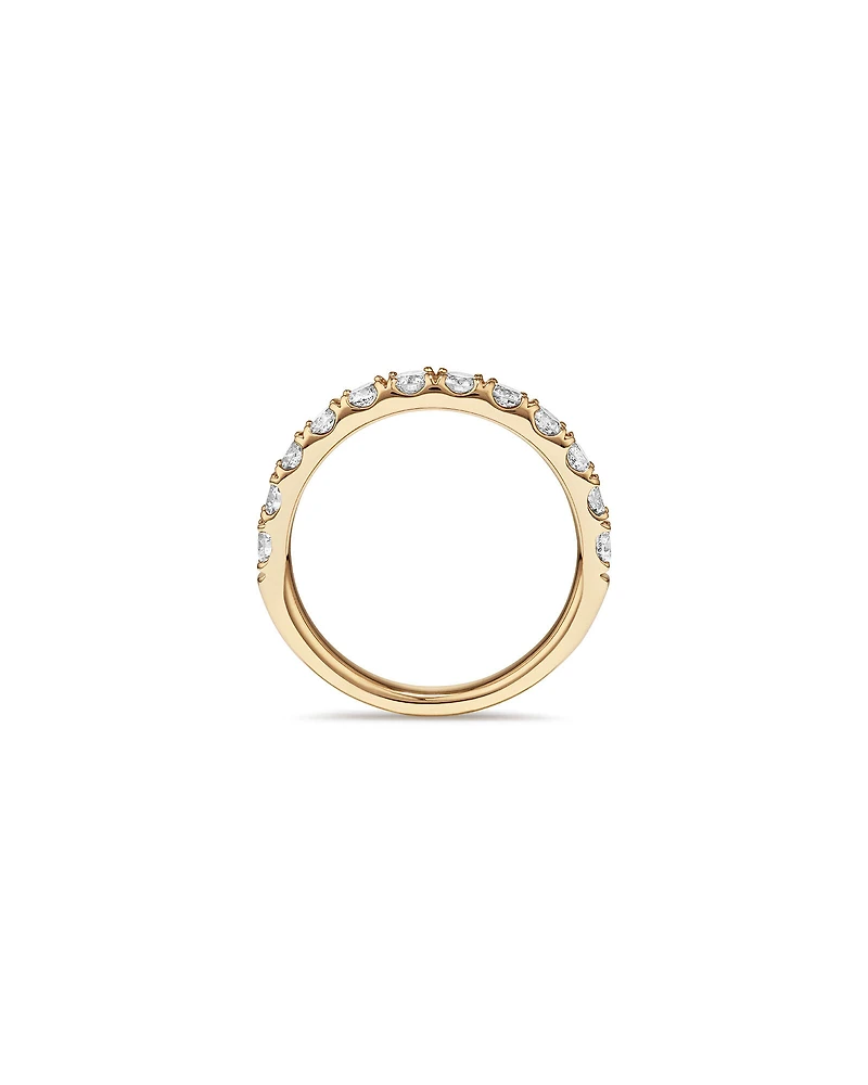 1.00 Carat TW Claw Set Diamond Wedding Ring in 14kt Yellow Gold