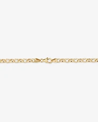 55cm (22") Solid Oval Belcher Chain 10kt Yellow Gold