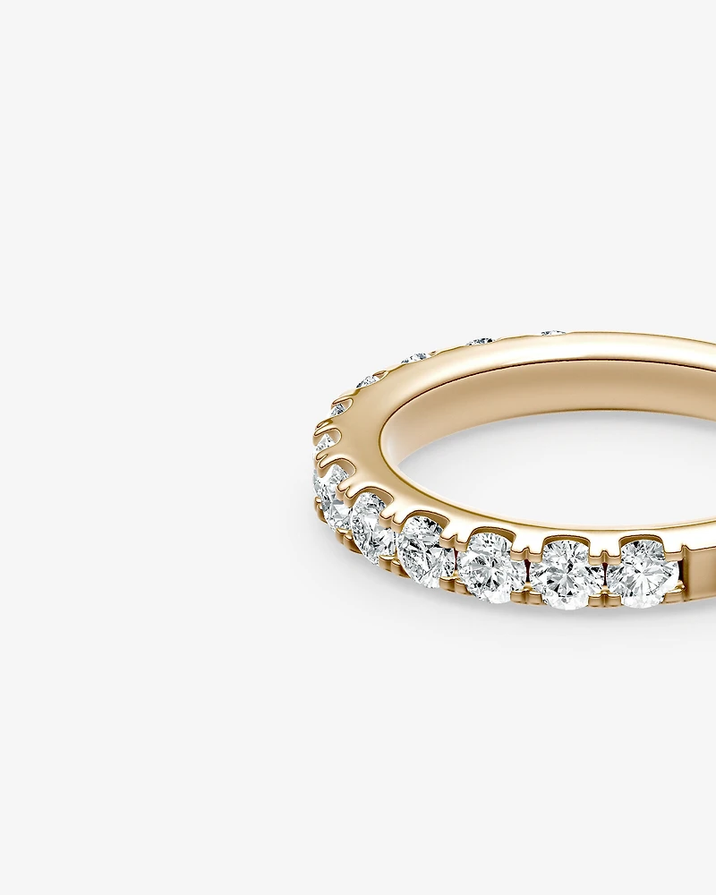 1.00 Carat TW Claw Set Diamond Wedding Ring in 14kt Yellow Gold