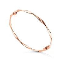 60mm Hollow Twist Bangle In 10kt Yellow Gold