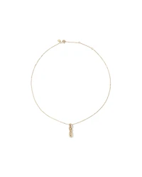 Vertical Sliding Knot Pendant Necklace in 10kt Yellow Gold