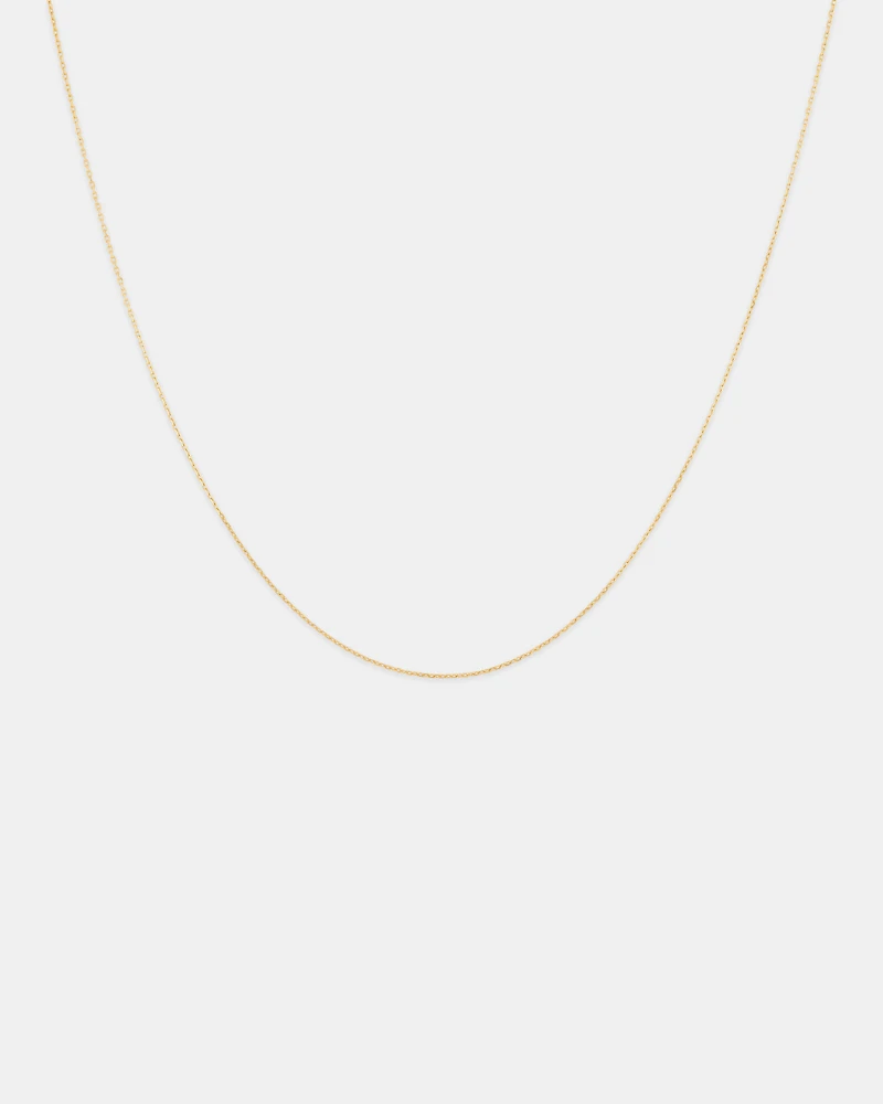 45cm (18") 0.8mm Cable Chain in 10kt Yellow Gold