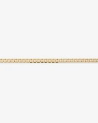 21cm (8.5") 5mm Flat Beveled Curb Bracelet in 10kt Yellow Gold