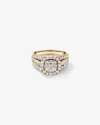 Bague de fiançailles avec 1,50 carat de diamants en or blanc 14kt.