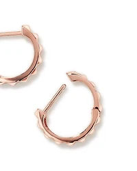 Créoles Huggie Signature Connect en Or Rose 10 kt