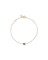 Bracelet with Tanzanite in 10kt Yellow Gold