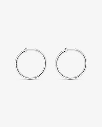 Hoop Earrings With 0.50 Carat TW Of Diamonds in 10kt White Gold