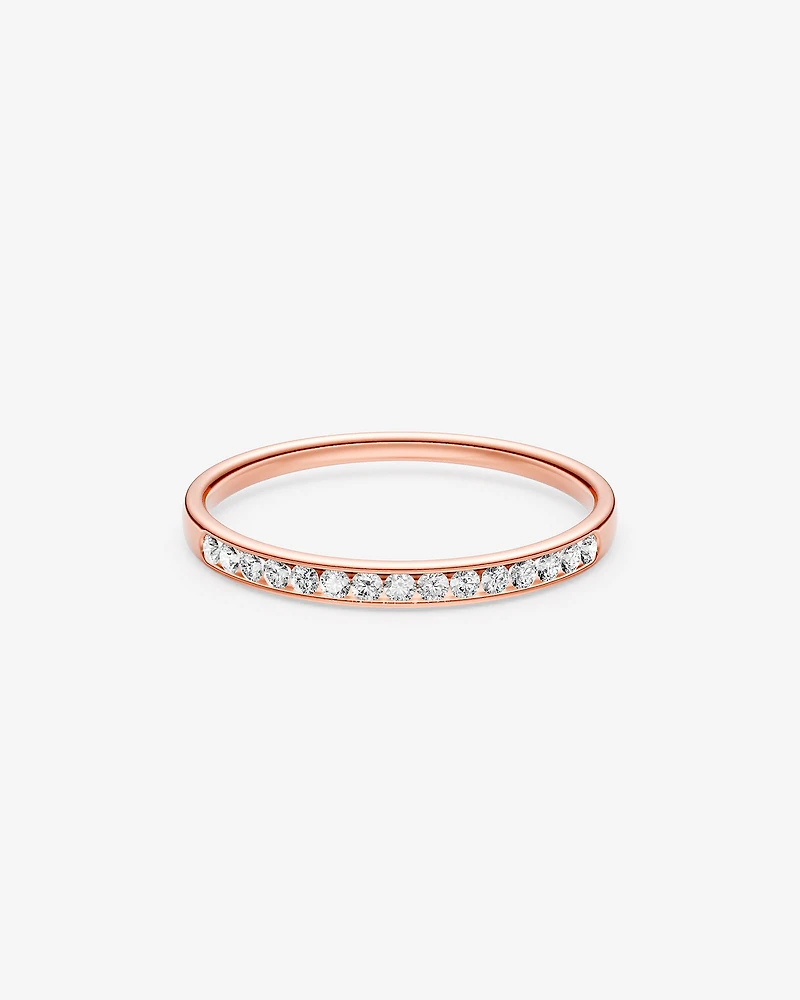 Wedding Band with 0.15 Carat TW of Diamonds in 14kt White Gold
