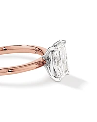 1.25 Carat TW Radiant Laboratory-Grown Diamond Solitaire Engagement Ring in 14kt White Gold