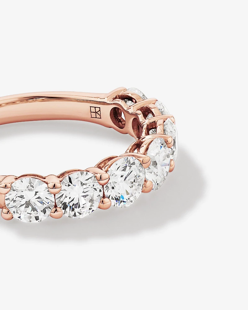 2.00 Carat TW Round Brilliant Laboratory-Grown Diamond Wedding Ring in 14kt White Gold