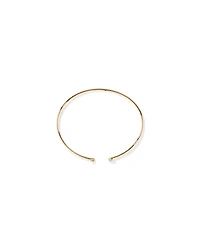 Diamond Torque Bangle in 10kt White Gold