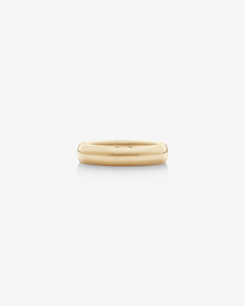 5mm High Domed Wedding Band in 10kt Rose Gold