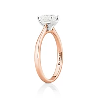 Evermore Certified Solitaire Ring With 1 Carat TW Diamond In 14kt White Gold