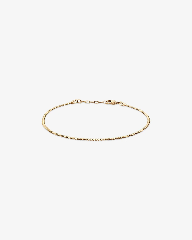 Bracelet serpentine en or jaune 10 K pour homme