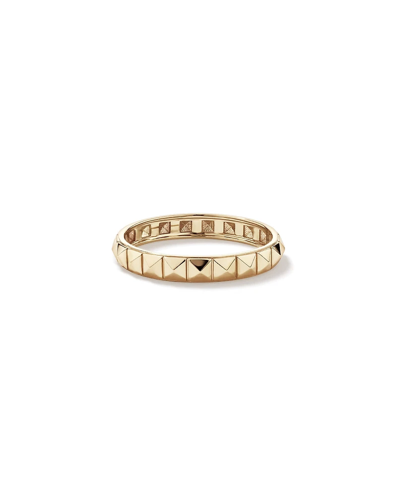 Bague Linéaire Signature Connect en Or Jaune 10 kt