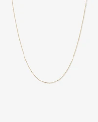 50cm (20") Station Ball and Curb Chain in 10kt Yellow Gold