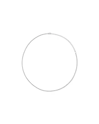 55cm (22") 2-2.5mm Width Fine Curb Chain Necklace in Sterling Silver