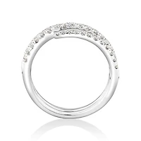 Spiral Ring with .50 carat TW of diamonds in 10kt white gold