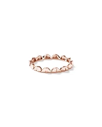 Bague Courbée Signature Connect en Or Rose 10 kt