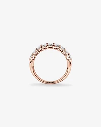 1.17 Carat TW Oval Laboratory-Grown Diamond Wedding Ring in 14kt White Gold