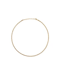 50cm (20") 3.3mm Width Hollow Rope Chain in 10kt Yellow Gold