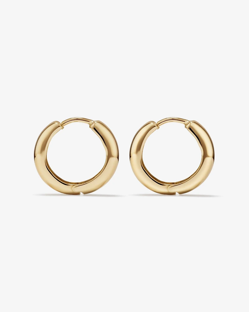 10mm Huggie Earrings in 10kt Yellow Gold