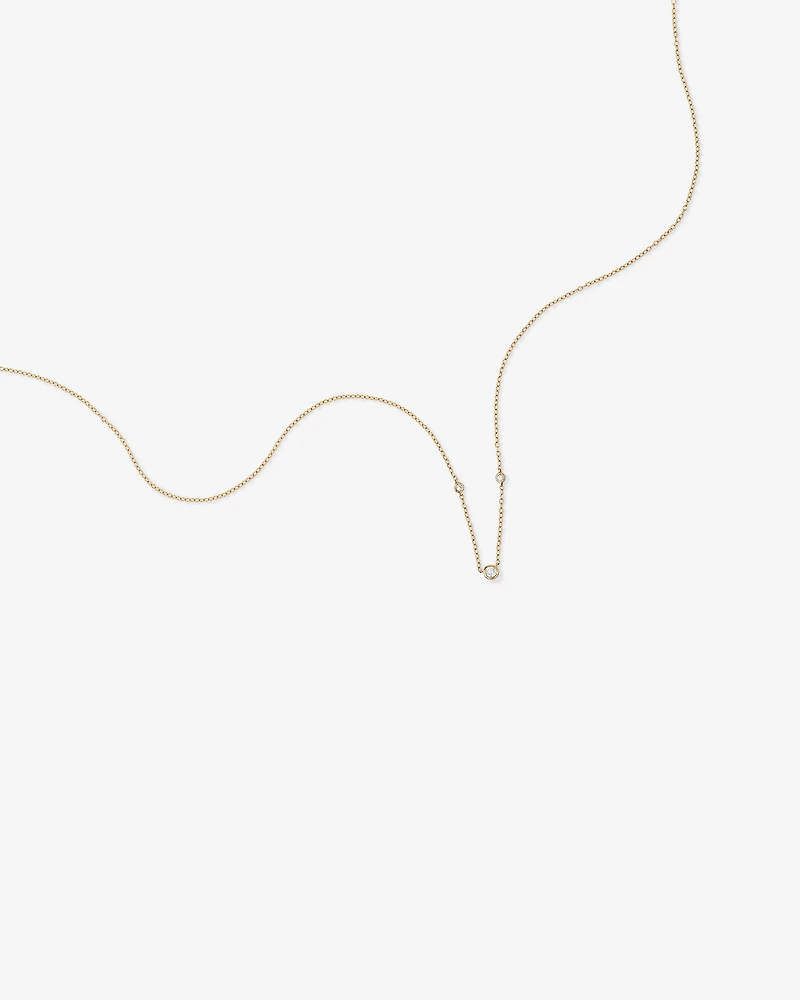 Collier avec 0,10 carat TW de diamants en or jaune 10 carats