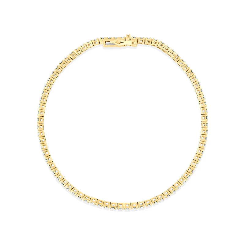 2.46 Carat TW Diamond Tennis Bracelet in 10kt Gold
