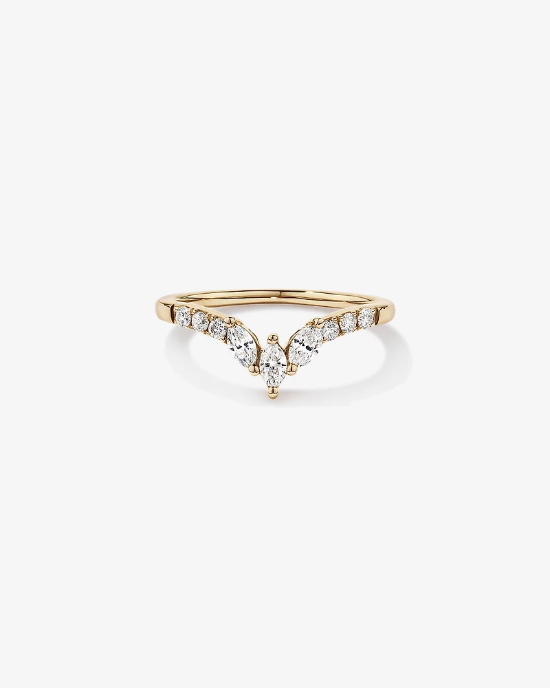 Wedding Ring with .38TW of Diamonds in 14k Yellow Gold