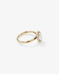 1.46 Carat TW Oval Cut Laboratory-Grown Diamond Halo Engagement Ring in 14kt Rose and White Gold