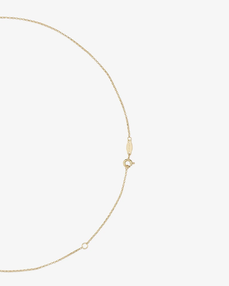 45cm (18") 1mm-1.5mm Width Solid Belcher Chain in 10kt Yellow Gold
