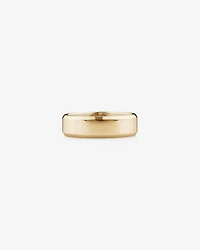 7mm Flat Bevelled Wedding Band in 10kt White Gold