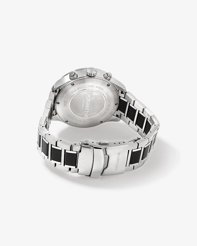 Solar Powered Men's Watch with Black Tone in Stainless Steel