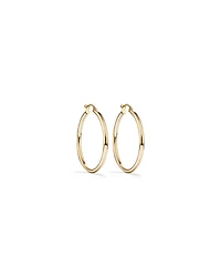 25mm Hoop Earrings in 10kt Rose Gold