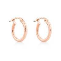 10mm Hoop Earrings in 10kt Rose Gold