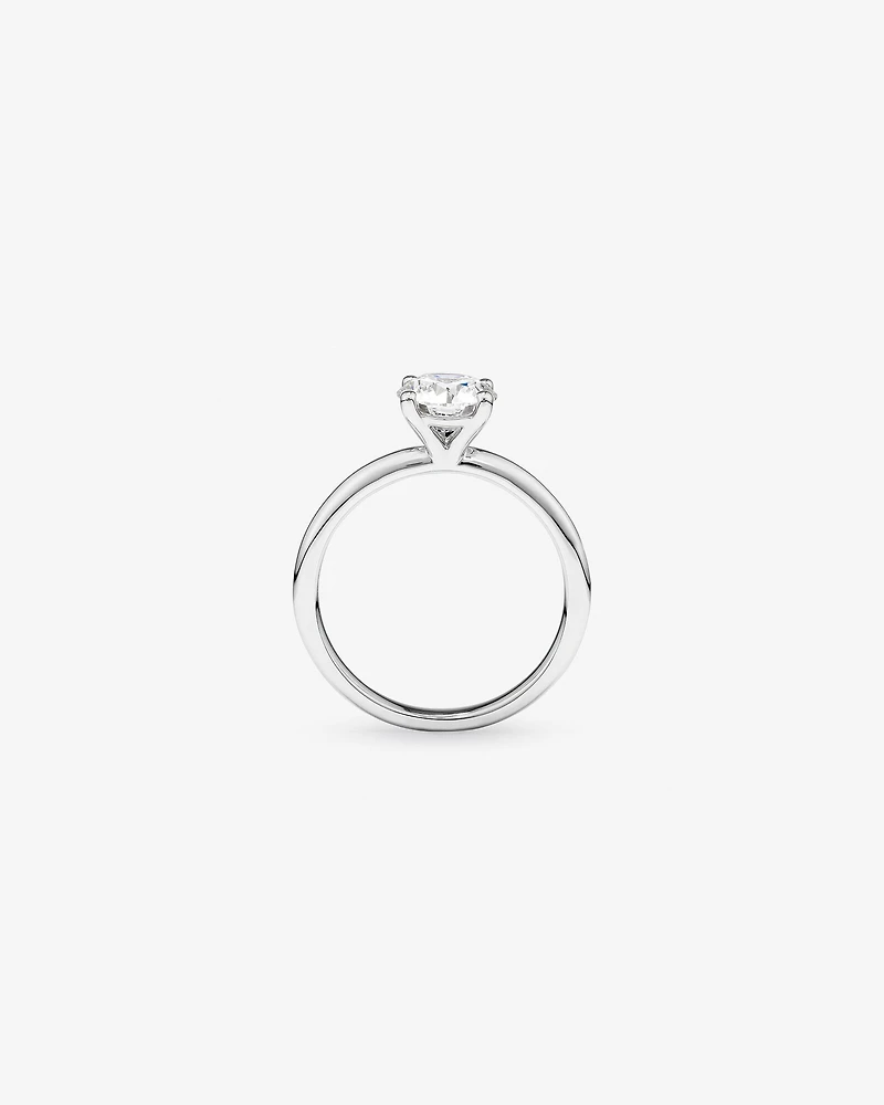 Carat TW Round Brilliant Laboratory-Grown Diamond Solitaire Engagement Ring in 14kt Gold