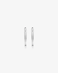 Huggie Paperclip Earrings in Silver