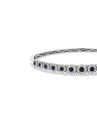 Bubble Bangle with Sapphire and 1.03 Carat TW Diamonds in 14kt White Gold