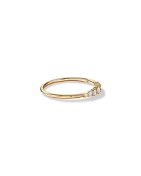 0.20 Carat TW Round Brilliant Graduated Diamond Ring in 10kt Yellow Gold