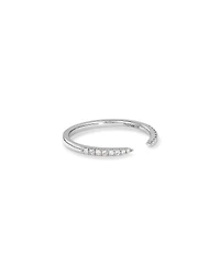0.12 Carat TW Diamond Open Wedding Band in 14kt White Gold