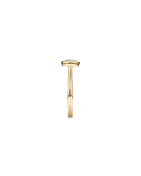 Bague de fiançailles solitaire sertie clos en diamant rond brillant de 1,25 carat TW, en or jaune 14 kt