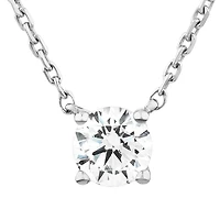 0.60 Carat TW Laboratory-Grown Diamond Stud Earrings & Pendant Set in 10kt White Gold