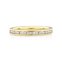 Wedding Band with 0.34 Carat TW of Diamonds in 14kt Yellow Gold