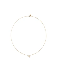 Australian Opal & Diamond Accent Necklace in 10kt Yellow Gold