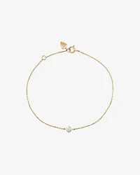 Bracelet with Aquamarine in 10kt Yellow Gold