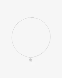 Cubic Zirconia Butterfly Pendant Necklace in Sterling Silver