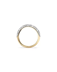 Carat TW Diamond Stardust Wave Ring in 10kt Yellow Gold